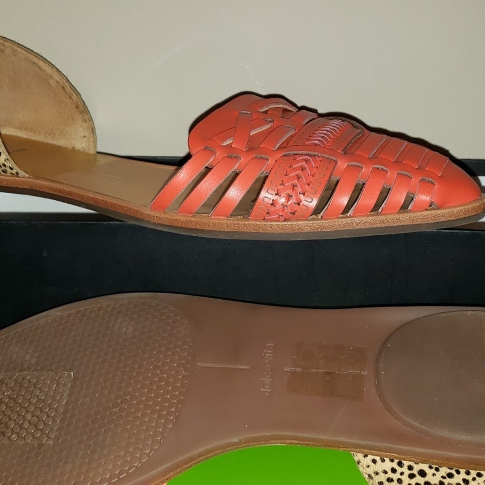 Dolce Vita Lucilla D'Orsay Orange Animal Two Tone